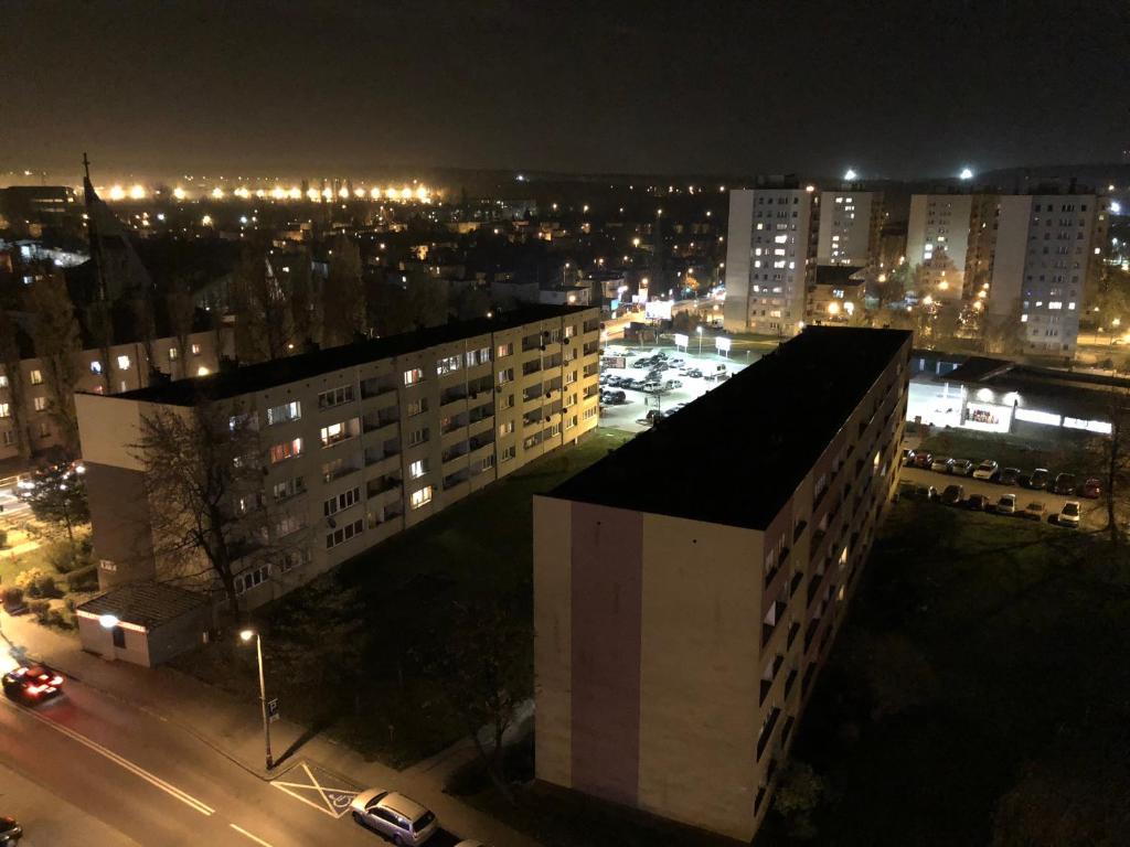 Výhľad na mesto Chorzów alebo výhľad na mesto priamo z apartmánu