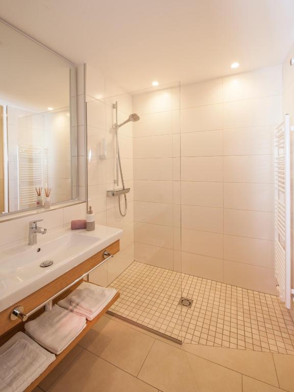 Koupelna v ubytování Hotel-Gasthof Beim Böckhiasl