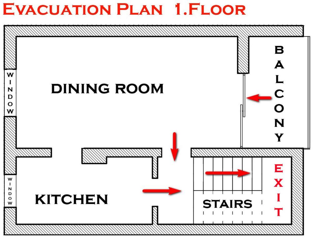 Plán poschodí v ubytovaní Apartment Gare