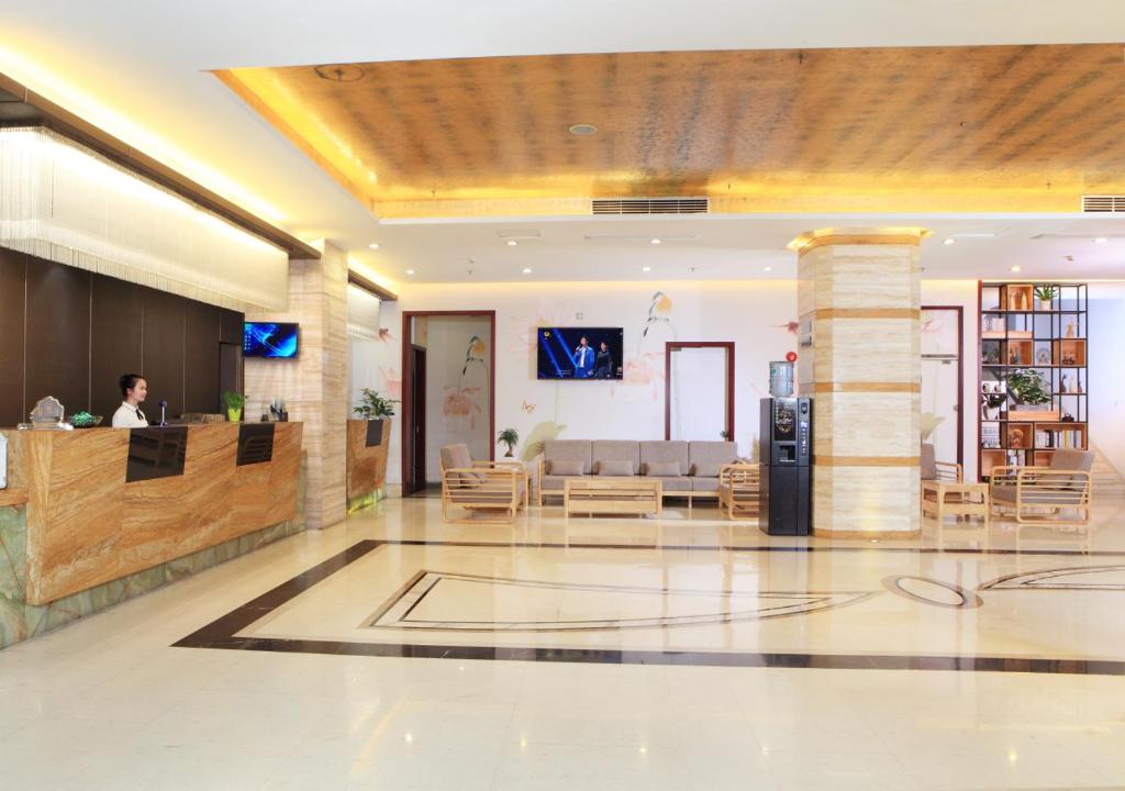 TV a/nebo společenská místnost v ubytování Guangzhou Shi Liu Hotel