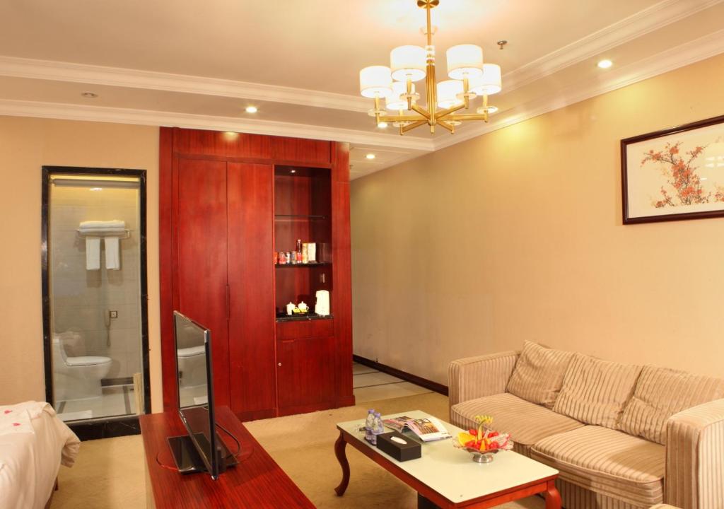 Posezení v ubytování Guangzhou Shi Liu Hotel