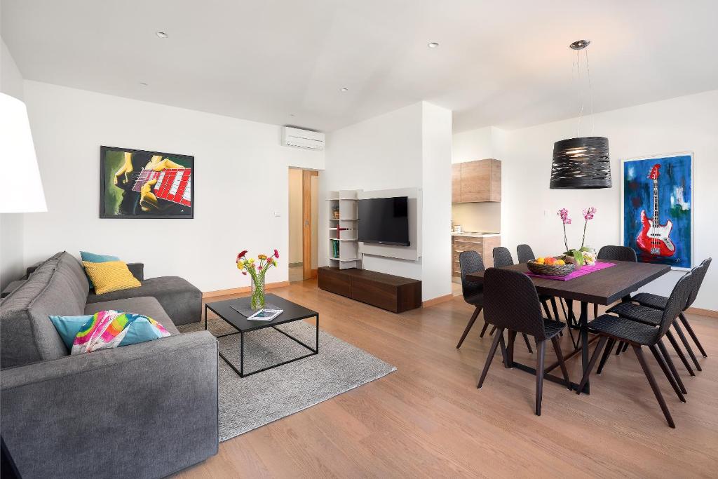 TV a/nebo společenská místnost v ubytování Jazz apartment Split