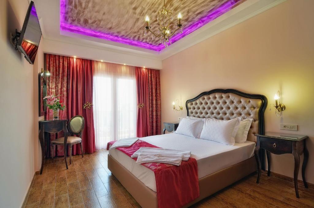 Voodi või voodid majutusasutuse Hotel Parga Princess toas