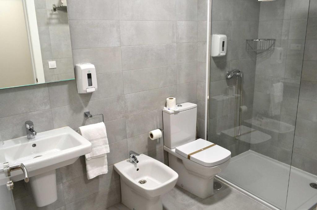 Un baño de Hotel Alda Estación Pontevedra