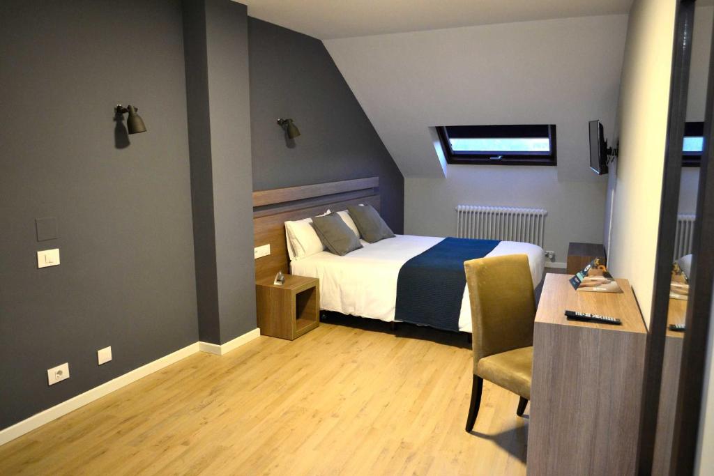 Cama o camas de una habitación en Hotel Alda Estación Pontevedra