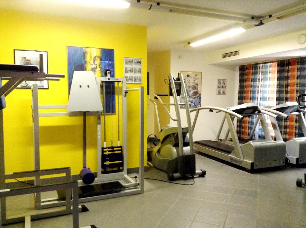 Fitness centrum a/nebo fitness zařízení v ubytování 1A Landhotel Schicklberg