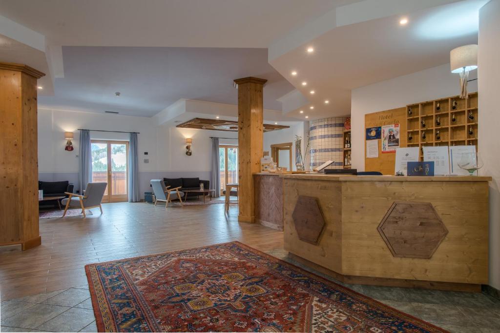 Posezení v ubytování Hotel San Carlo, tra Bormio e Livigno