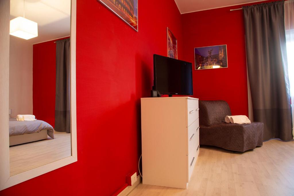 Telewizja i/lub zestaw kina domowego w obiekcie San Silverio Luxury House