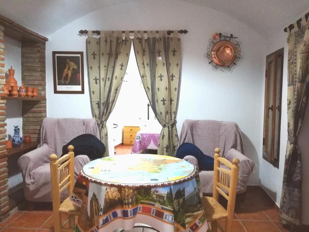 Posezení v ubytování Cueva Tradicional El capricho