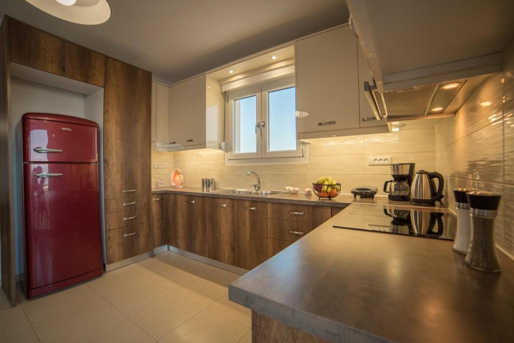 Kuchyňa alebo kuchynka v ubytovaní Elounda Dream House