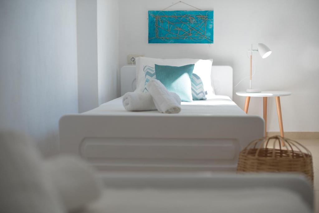 Posteľ alebo postele v izbe v ubytovaní Elounda Dream House