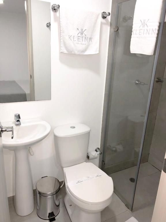 Koupelna v ubytování KLEINN HOTEL BOGOTÁ