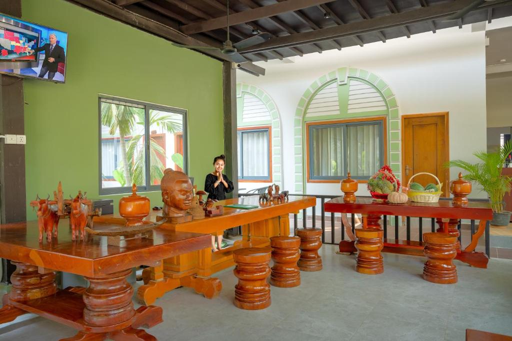 Restaurace v ubytování Reveal Angkor Hotel