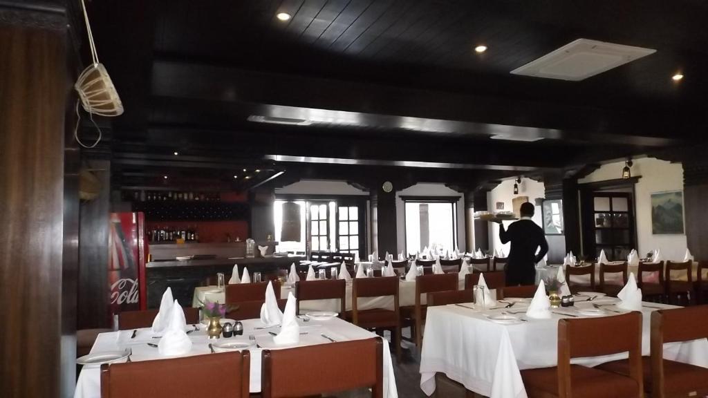 Restaurace v ubytování Dhulikhel Mountain Resort