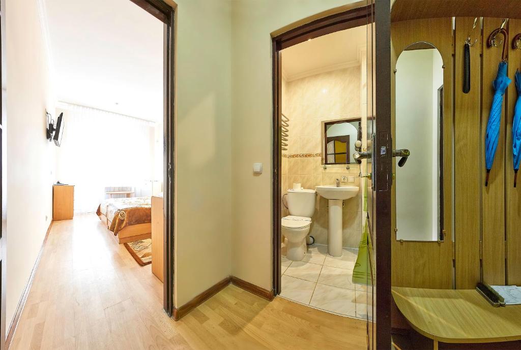 Koupelna v ubytování Resort Hotel Karpaty