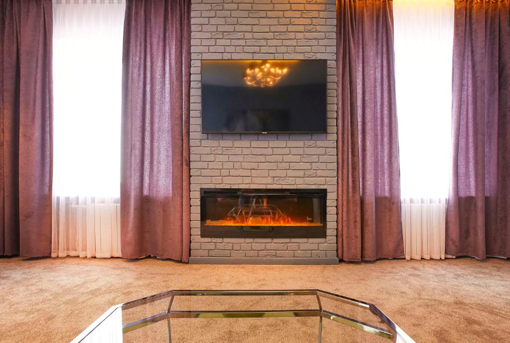 TV a/nebo společenská místnost v ubytování Resort Hotel Karpaty