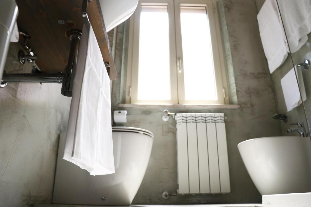 Koupelna v ubytování Hotel Clarici