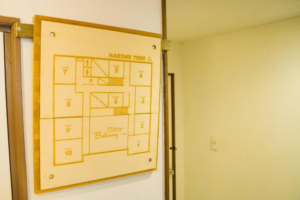 Půdorys ubytování Onsen Guesthouse HAKONE TENT