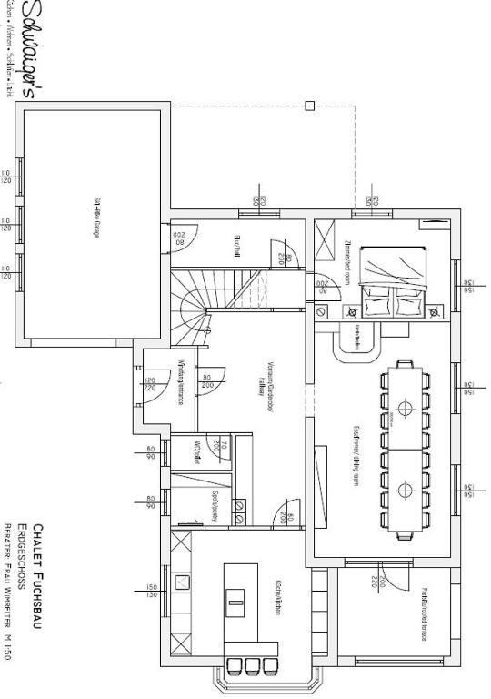 Půdorys ubytování Chalet Fuchsbau