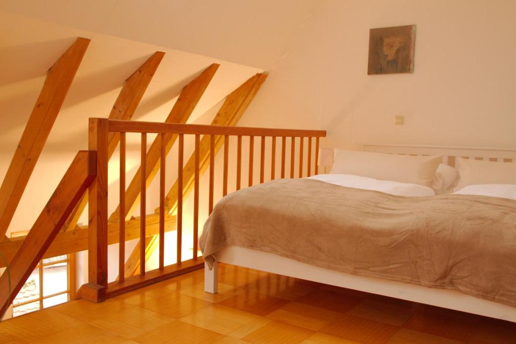 Postel nebo postele na pokoji v ubytování Ferienwohnung Bildgasse