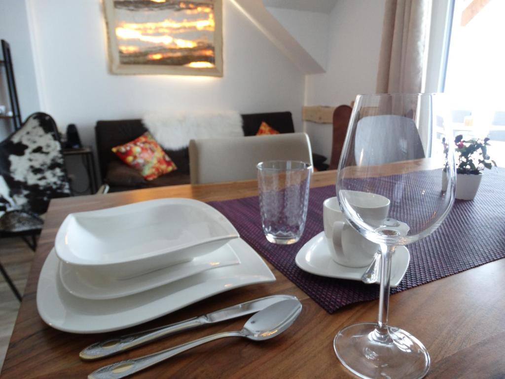 A seating area at Alpenapartments Steiermark