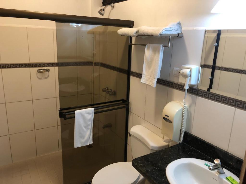 Koupelna v ubytování Hotel Los Higuerones