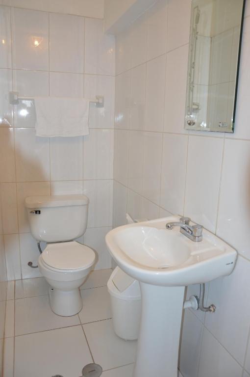 Koupelna v ubytování Hostal Wasichay