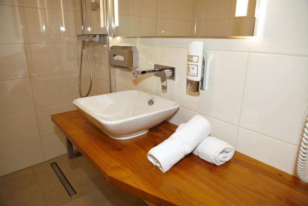 Koupelna v ubytování Hotel Kimmig