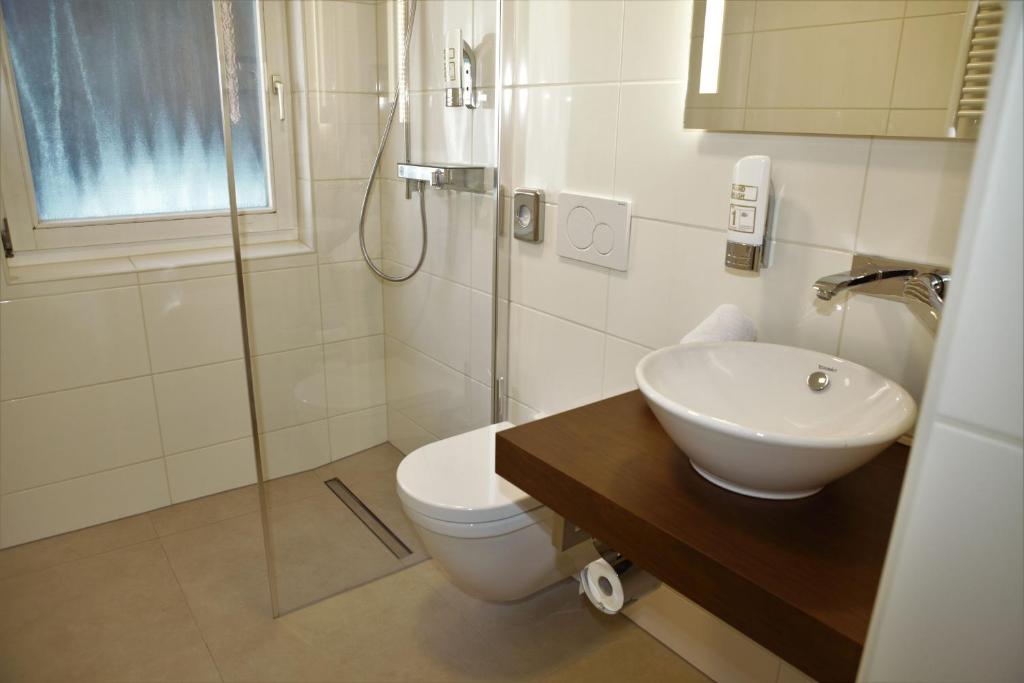 Koupelna v ubytování Hotel Kimmig