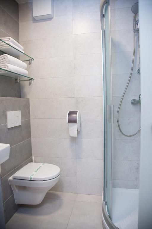 Koupelna v ubytování Motel Skalka