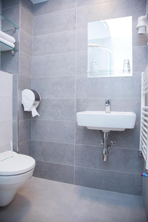 Koupelna v ubytování Motel Skalka