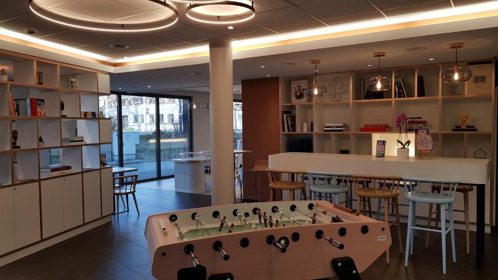 Kuchyň nebo kuchyňský kout v ubytování ibis budget Genève Petit-Lancy