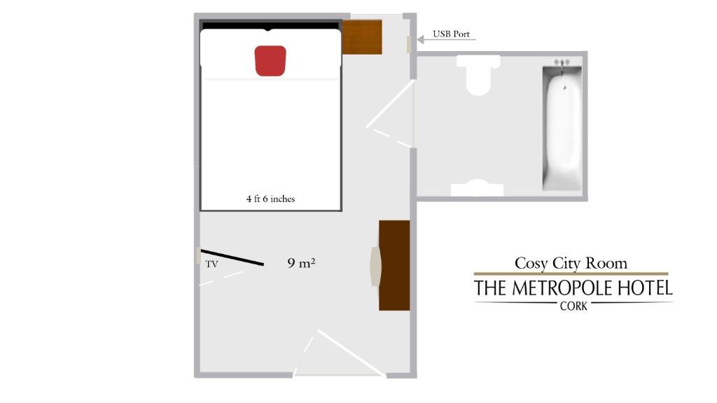 Půdorys ubytování The Metropole Hotel Cork