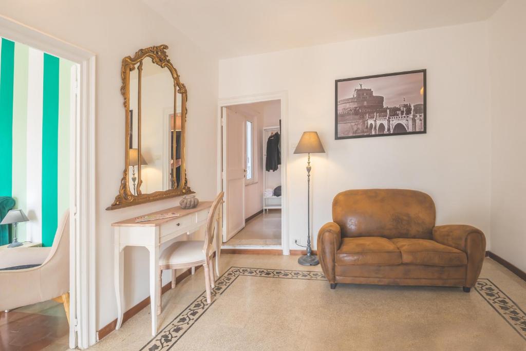 Część wypoczynkowa w obiekcie Pellegrino 75 Double Bedroom