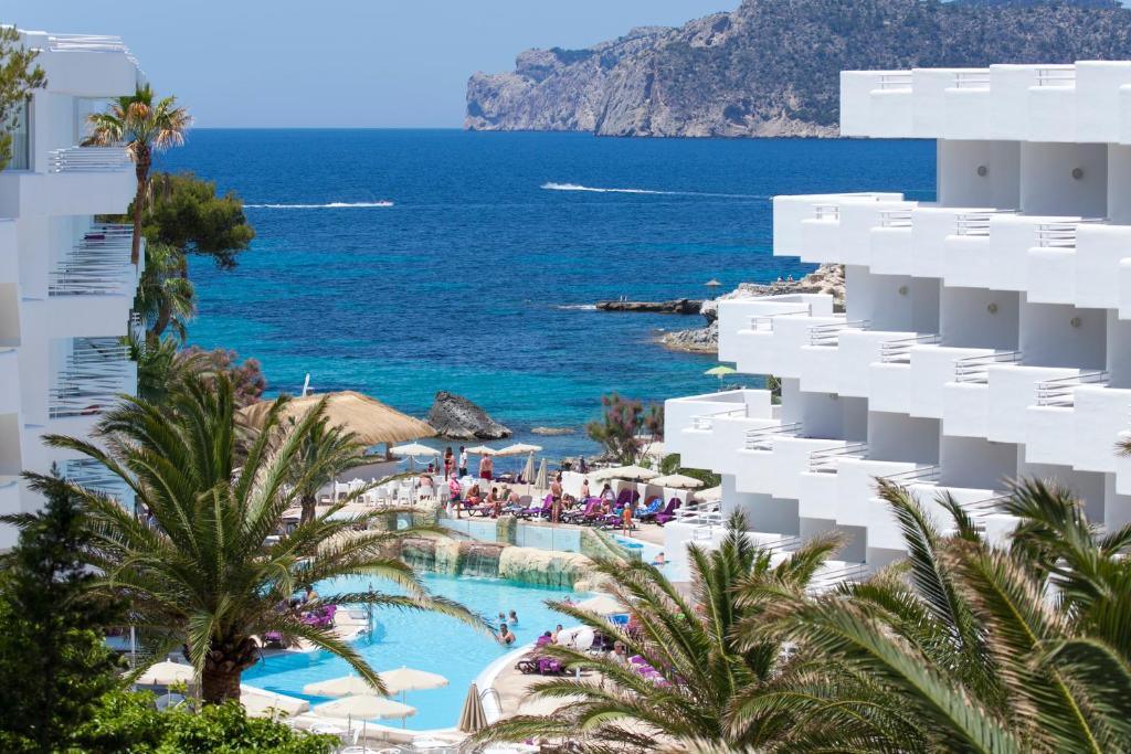 a view of the ocean from the resort at FERGUS Style Cala Blanca Suites in Santa Ponsa