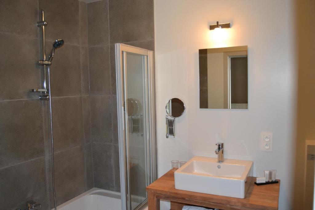 Koupelna v ubytování B&B 't Koolhof