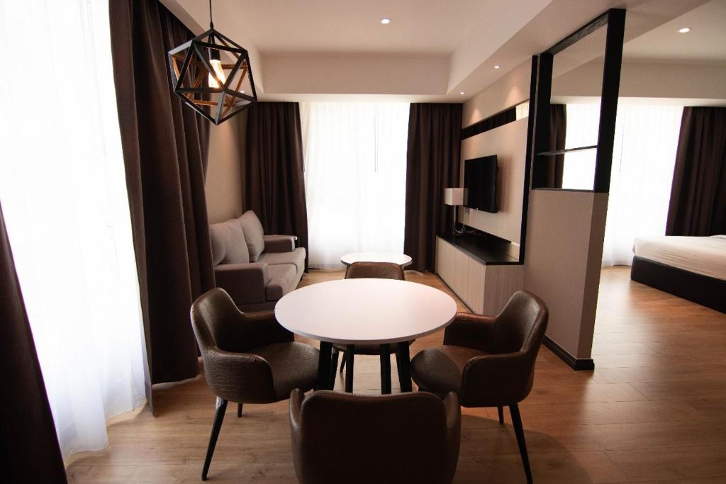 Posezení v ubytování Higher Hotel