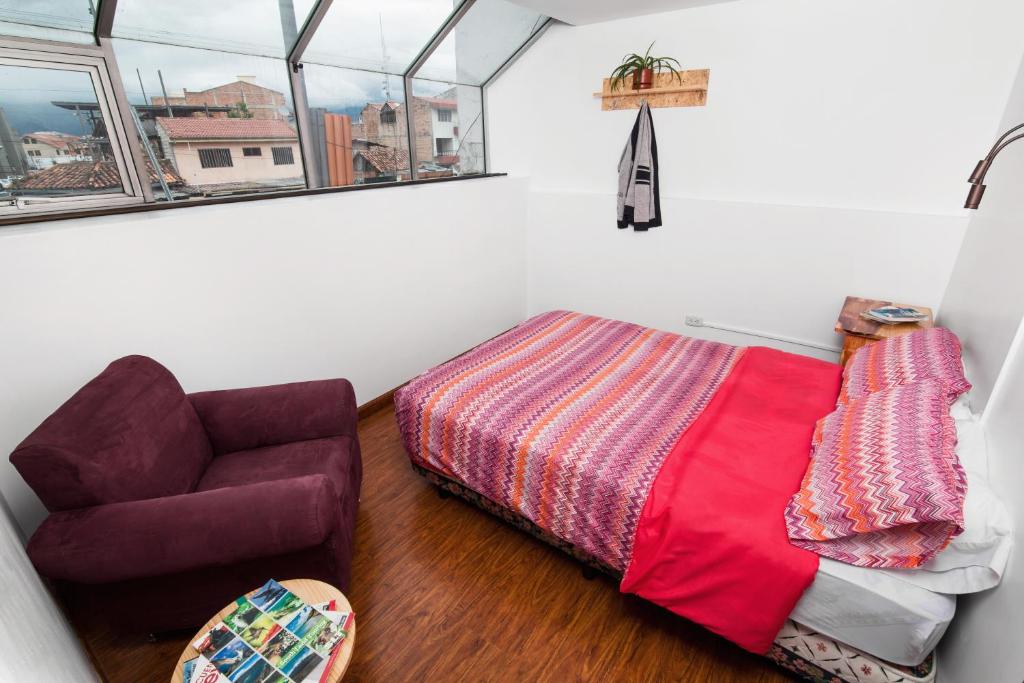 Posezení v ubytování AlterNative Hostels