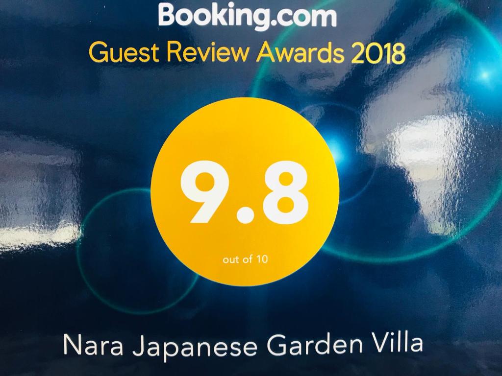 Certifikát, hodnocení, plakát nebo jiný dokument vystavený v ubytování NARA japanese garden villa