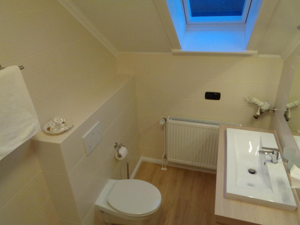 Koupelna v ubytování Hotel Garni Eichhornkobel