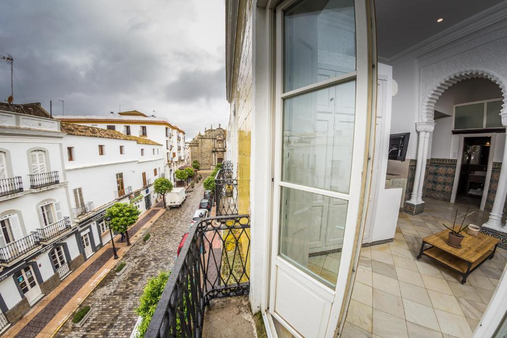 Balkón nebo terasa v ubytování Apartahotel Siglo XIX