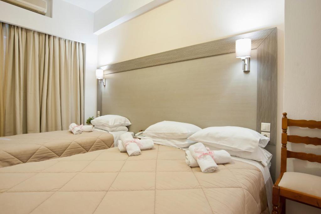 Krevet ili kreveti u jedinici u okviru objekta Pan Hotel