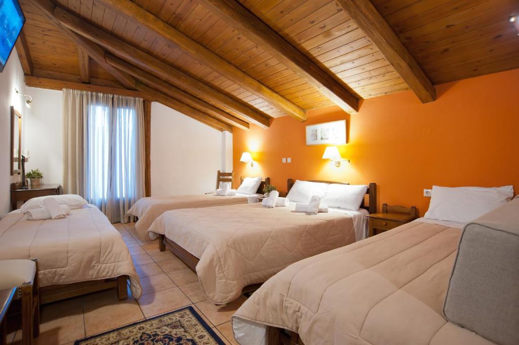 Krevet ili kreveti u jedinici u okviru objekta Pan Hotel