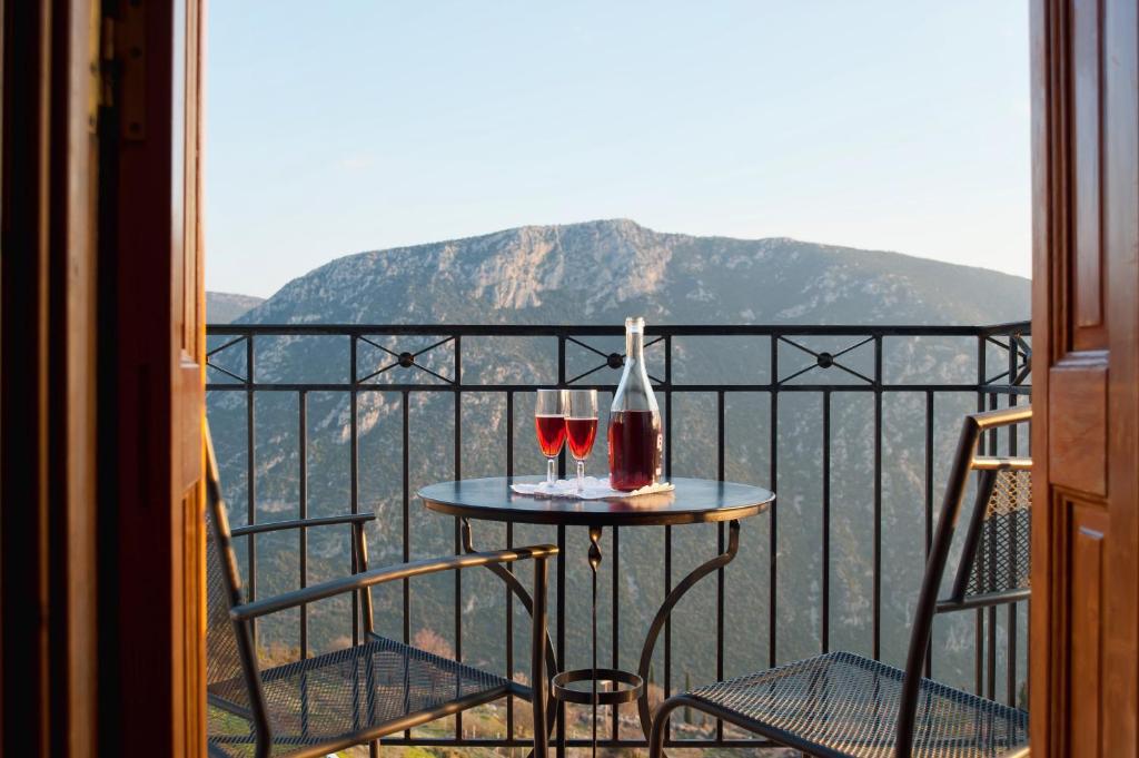 Pogled na planinu ili pogled na planinu iz hotela