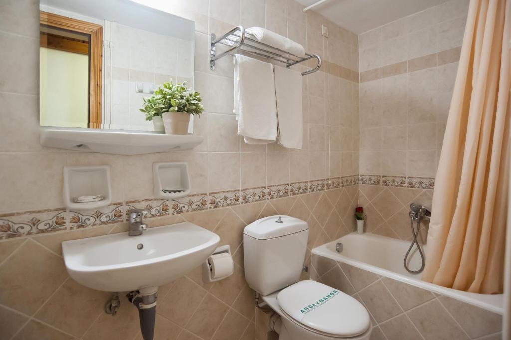 Kupatilo u objektu Pan Hotel