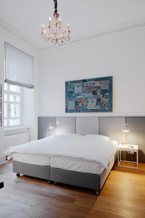 Postel nebo postele na pokoji v ubytování Hotel Fregehaus