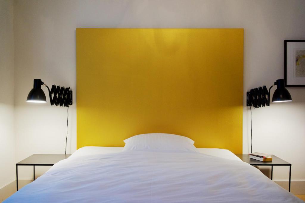 Postel nebo postele na pokoji v ubytování Hotel Fregehaus
