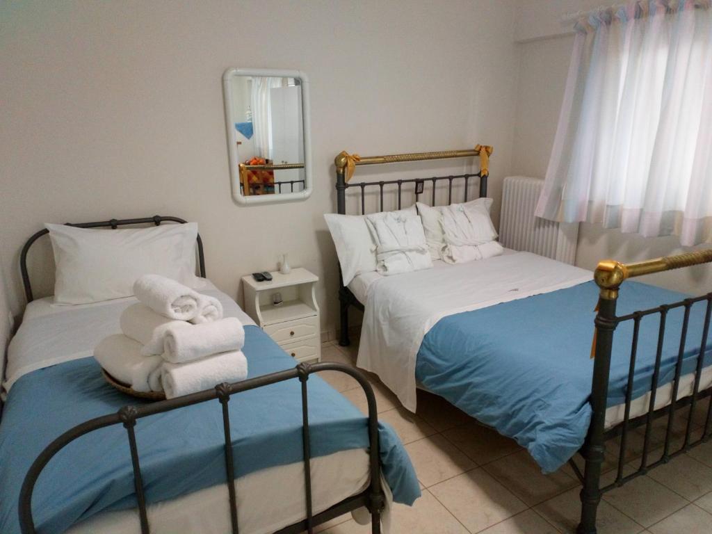 Postel nebo postele na pokoji v ubytování Villa PANORAMA