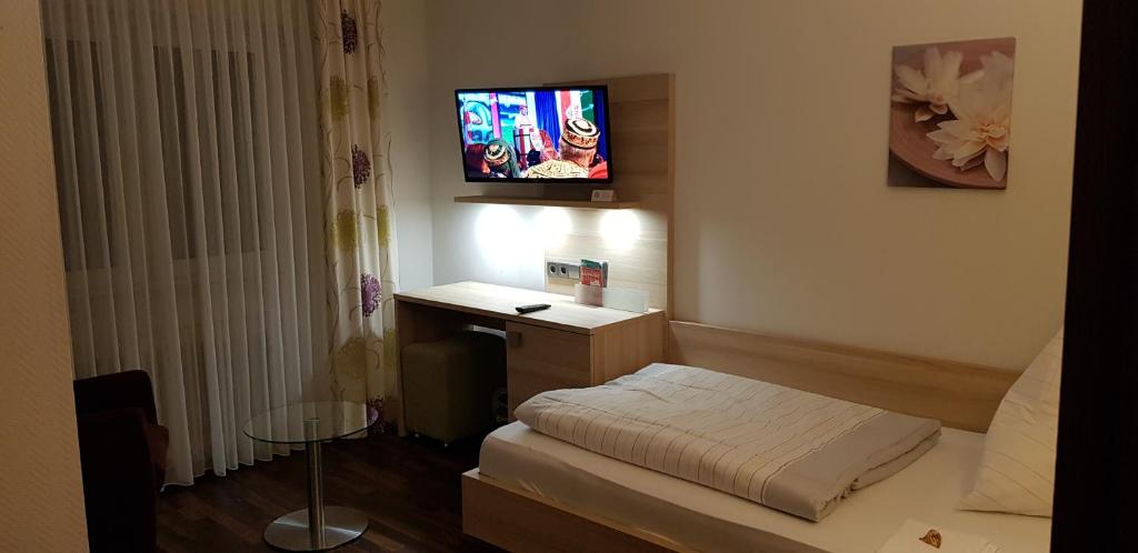 TV a/nebo společenská místnost v ubytování Hotel-Restaurant Fröhlich