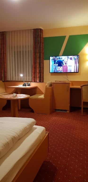 TV a/nebo společenská místnost v ubytování Hotel-Restaurant Fröhlich